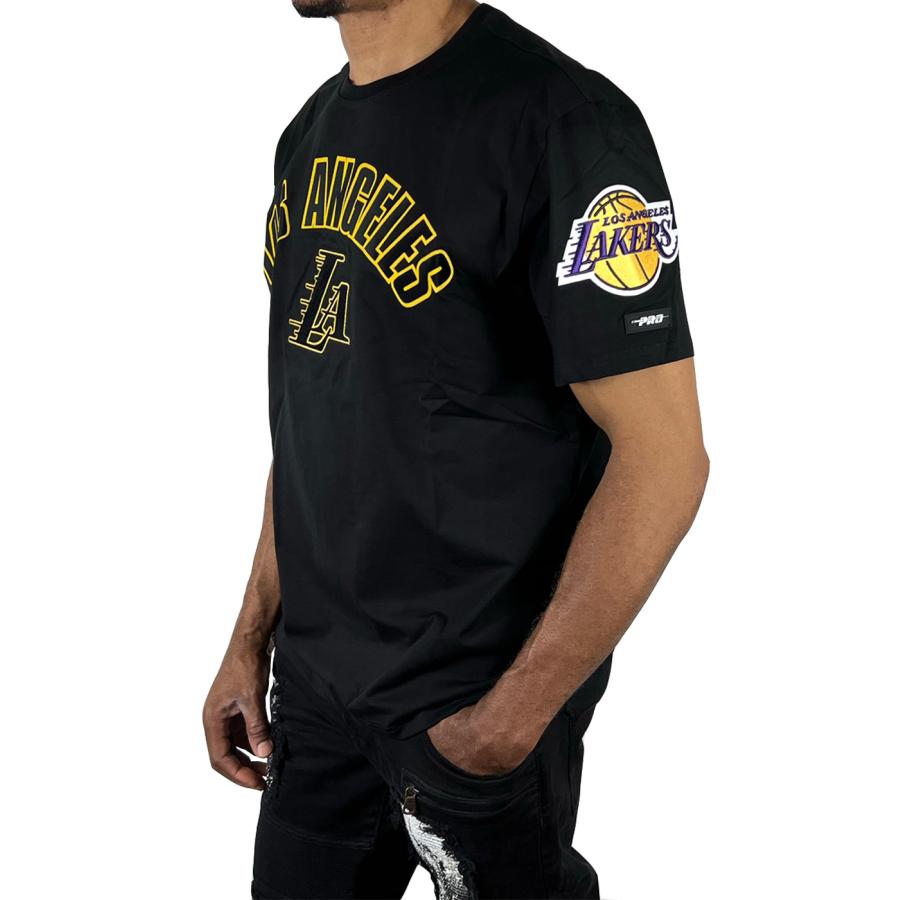 ProStandard ロサンゼルス レイカーズ アーチ ロゴ Tシャツ 黄色