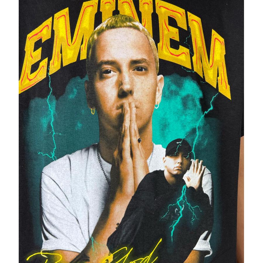 THREADS ON DEMAND Tシャツ EMINEM エミネム Slim Shady スリムシェイディ 半袖 黒 ブラック スレッドオンデマンド トップス 大きい ●tsa783｜neweditionhiphop｜04