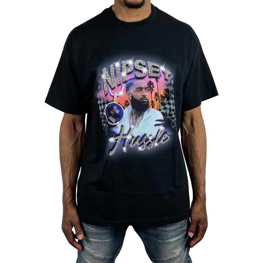 Bogus Goods Tシャツ Nipsey Hussle 黒 ブラック ボーガスグッズ