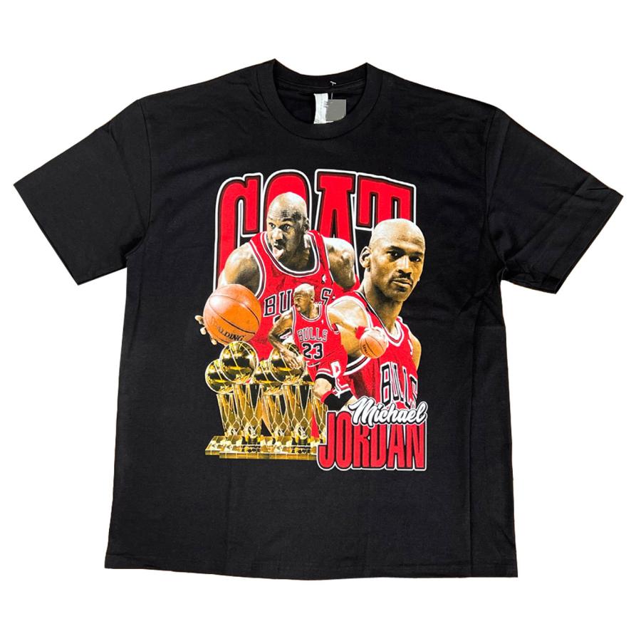 THREADS ON DEMAND MJ THE GOAT Tシャツ JORDAN ジョーダン ゴート 半袖 黒 男女兼用 スレッド