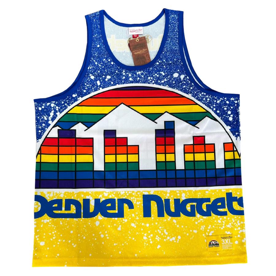 Mitchell&Ness JUMBOTRON SUBLIMATED DENVER NUGGETS デンバー ナゲッツ ブルー イエロー 青