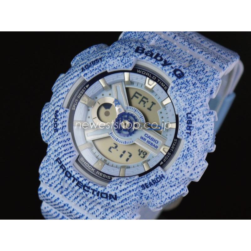 デニム ペアウォッチ G-SHOCK GA-110DC BA-110DC カシオ G-Shock GA-110DC and Baby-G BA-110DC Denim Series - G