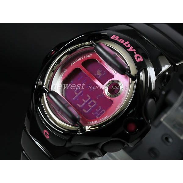 CASIO カシオ 腕時計 Baby-G ベビーG カラーディスプレイシリーズ BG-169R-1B ブラック×ピンク 海外モデル｜newest