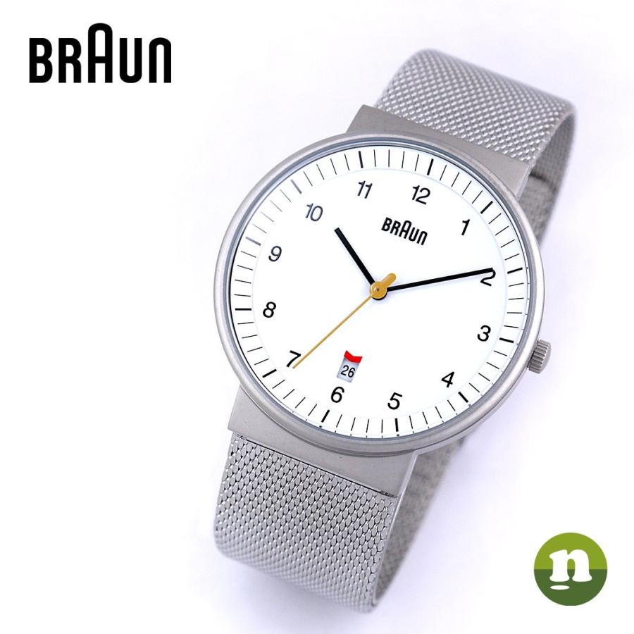 BRAUN ブラウン BN0032WHSLMHG BNH0032 Mesh ホワイト×シルバー 腕時計｜newest