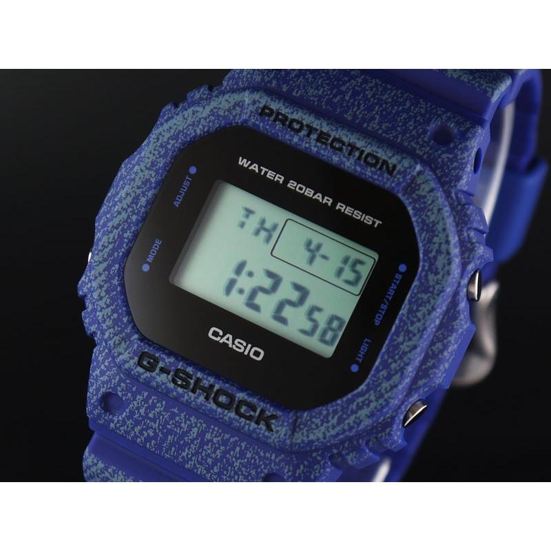CASIO カシオ G-SHOCK G-ショック DENIM’D COLOR デニムドカラー DW-5600DE-2 ブラック×ブルー 海外モデル  腕時計