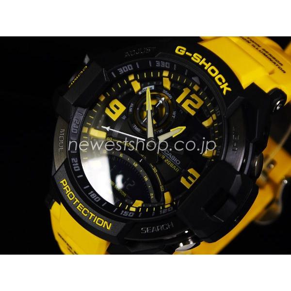 CASIO カシオ G-SHOCK G-ショック SKY COCKPIT スカイコックピット GA-1000-9B ブラック×イエロー 海外モデル 腕時計｜newest