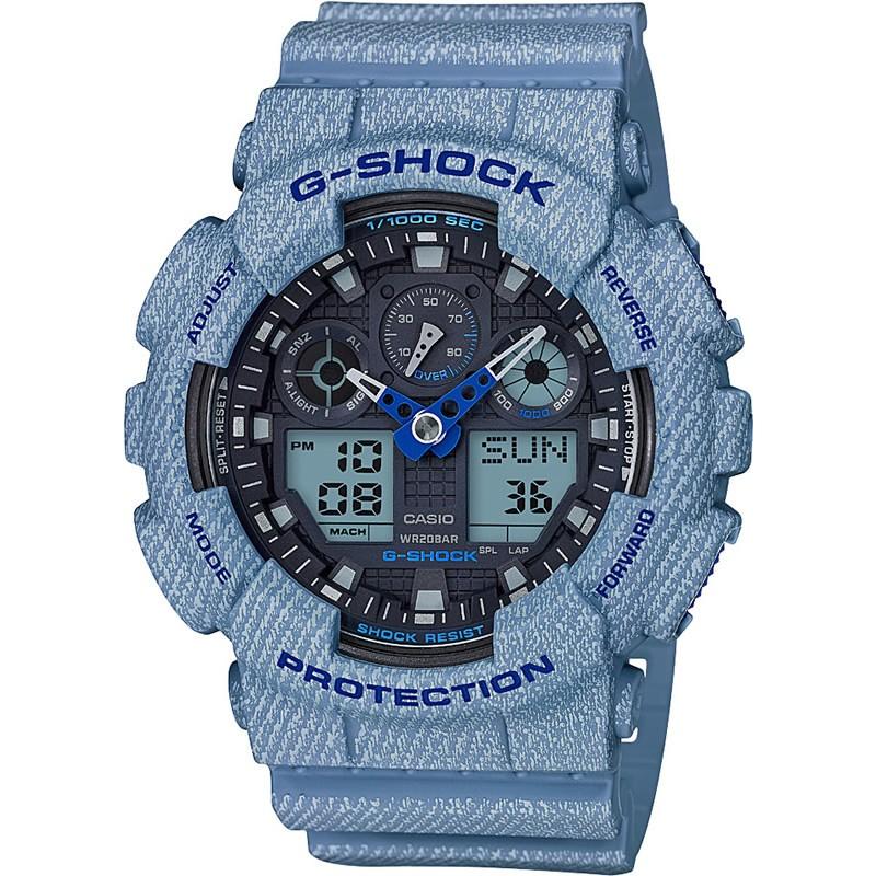 CASIO カシオ G-SHOCK ジーショック DENIM’D COLOR デニムドカラー GA-100DE-2A 腕時計｜newest