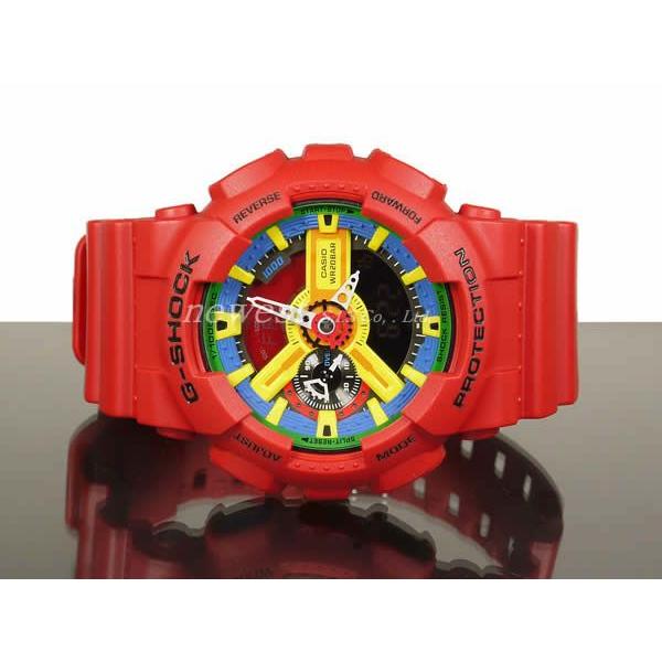 CASIO カシオ 腕時計 G-SHOCK G-ショック Crazy Colors クレイジーカラーズ GA-110FC-1A レッド 海外モデル｜newest｜02