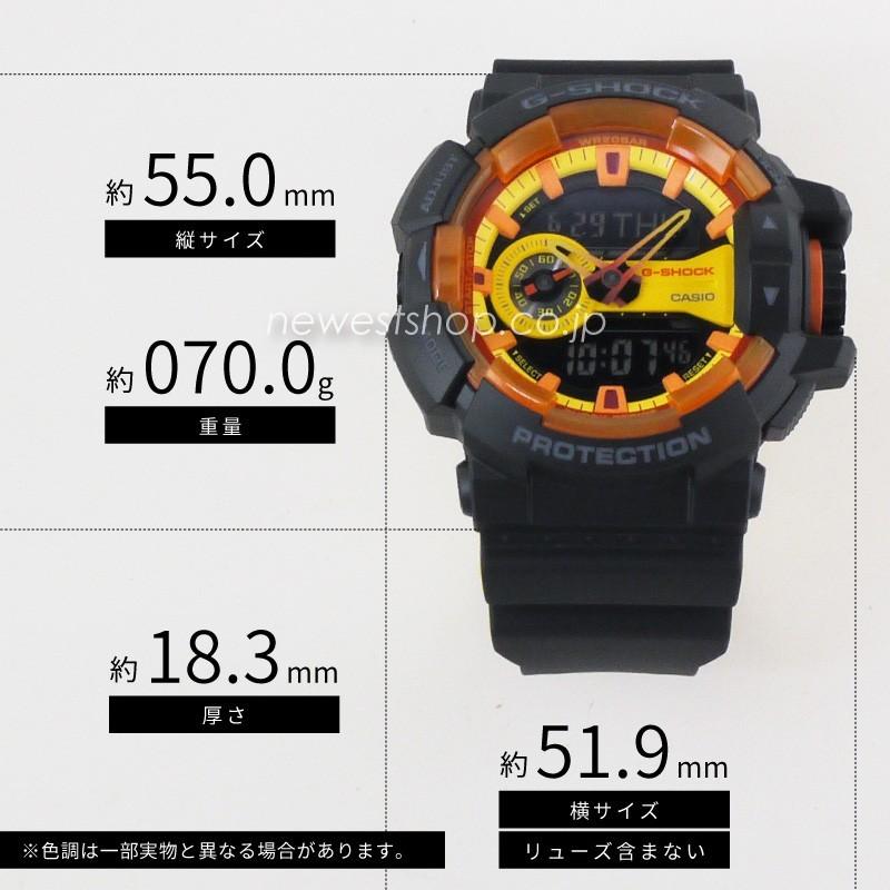 CASIO カシオ G-SHOCK G-ショック GA-400BY-1A イエロー×ブラック 海外モデル 腕時計 メンズ｜newest｜02