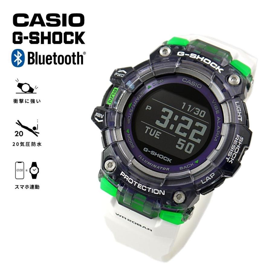 CASIO カシオ G-SHOCK Gショック G-SQUAD ジースクワッド Bluetooth GBD-100SM-1A7 腕時計 メンズ 防水 男性 プレゼント お祝い｜newest