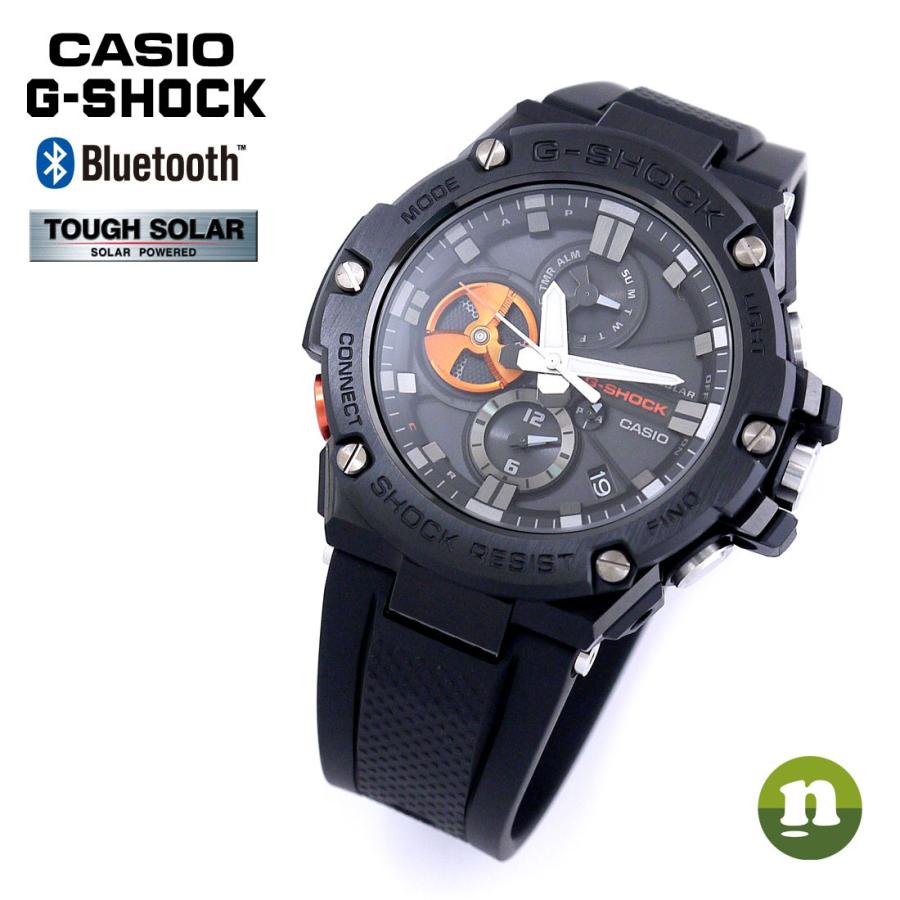 G-SHOCK CASIO カシオ ジーショック GST-B100B-1A4 ブラック×オレンジ  