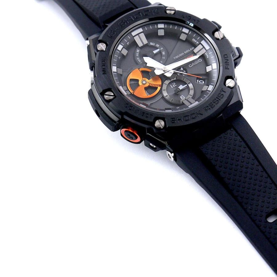 G-SHOCK CASIO カシオ ジーショック GST-B100B-1A4 ブラック×オレンジ  
