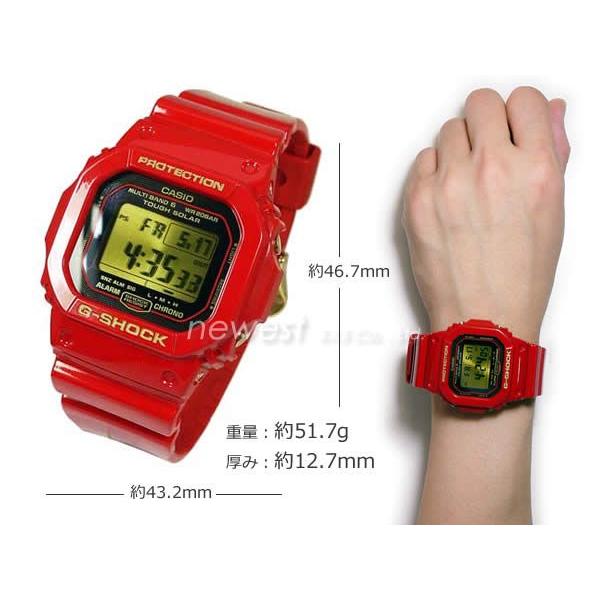 CASIO カシオ G-SHOCK G-ショック Rising RED ライジングレッド 30周年記念限定モデル GW-M5630A-4 電波時計×タフソーラー 腕時計 海外モデル｜newest｜02