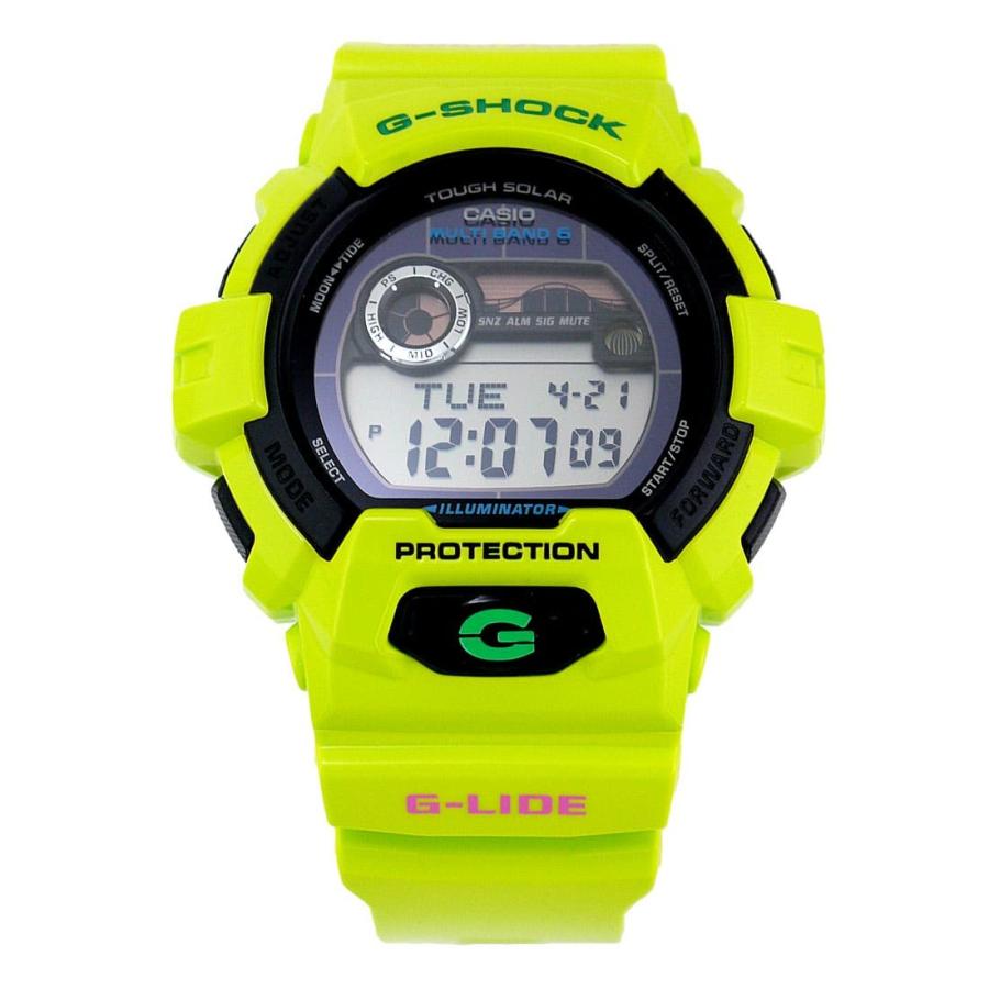 CASIO G-SHOCK Gショック G-LIDE Gライド マルチバンド6 ソーラー GWX-8900C-3 ブラック×グリーン 海外モデル 腕時計