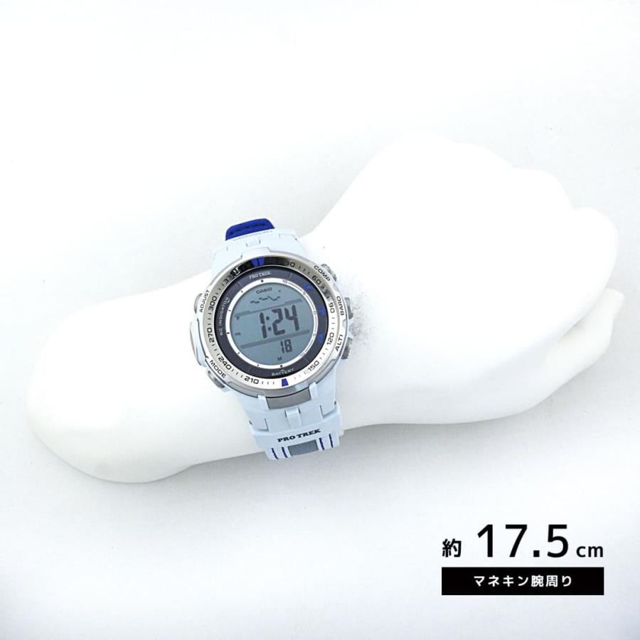 CASIO カシオ プロトレック/パスファインダー 電波ソーラー PRW-3000G-7 ホワイト×グレー 海外モデル 腕時計｜newest｜05