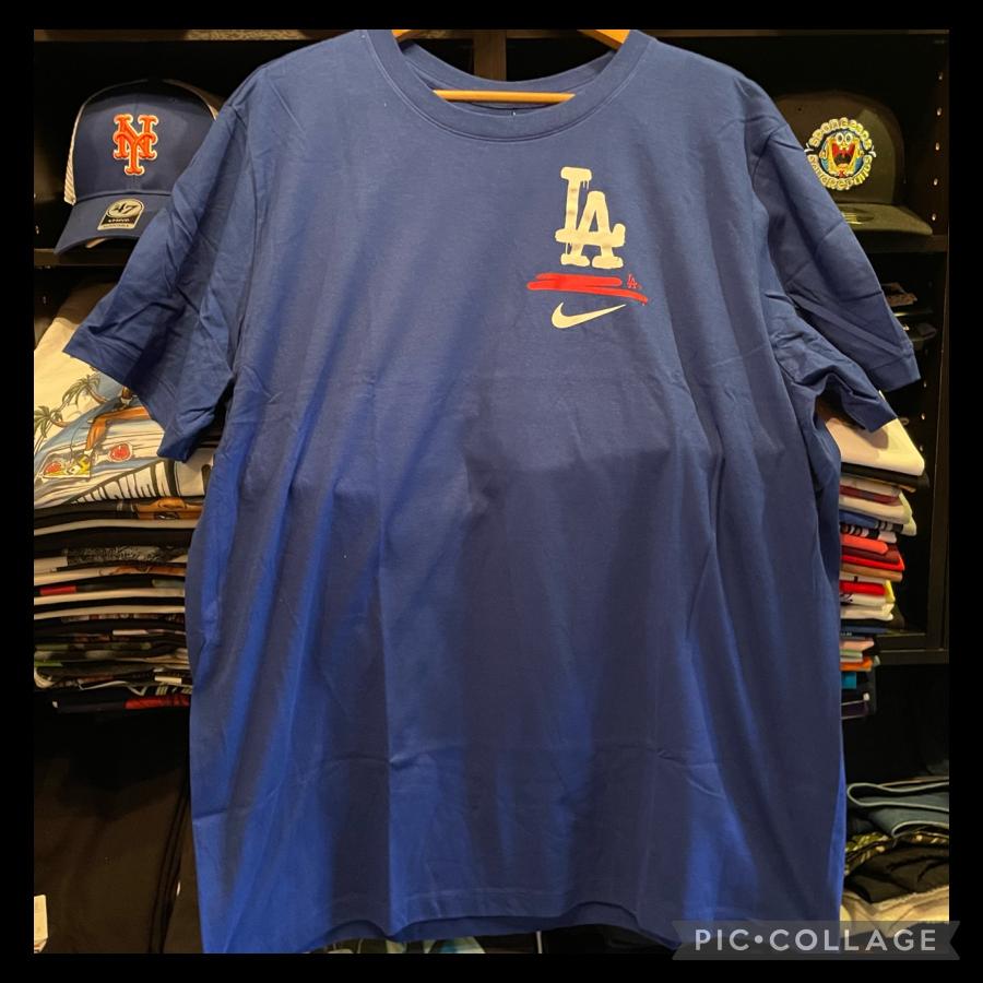 NIKE / ナイキ MLB DODGERS ロサンゼルス・ドジャーズ 半袖Tシャツ メンズ シティ コネクト2 N199-4EW-LD-GZR RUSH BLUE メジャー｜newfantastic｜02