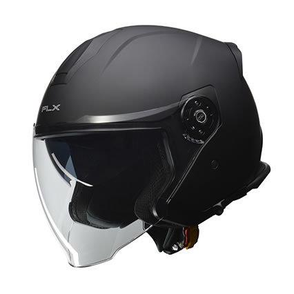 LEAD リード工業 FLX インナーシールドジェットヘルメット マットブラック LLサイズ｜newfrontier