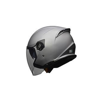 リード工業　FLX マットシルバー　LLサイズ リード工業 LEAD FLX インナーシールドジェットヘルメット マット