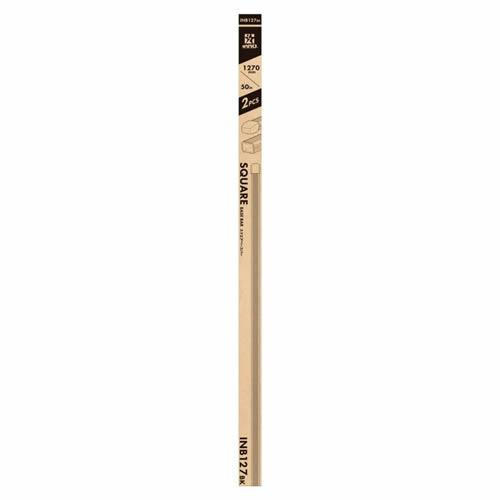 INNO カーメイト スクエアバー（2本入り） INB127BK 127CM BK 