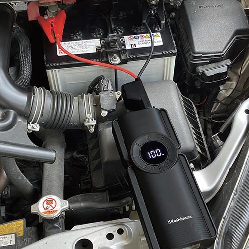 カシムラ KD-269 電動コンプレッサー付きジャンプスターター 8000mAh