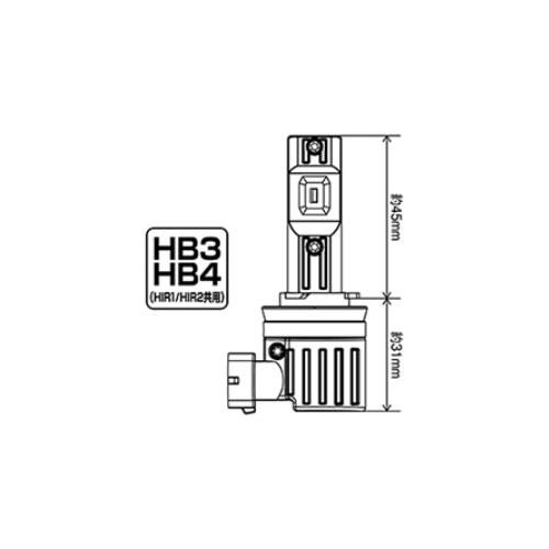 PIAA ピア LEH211 ヘッド＆フォグ LEDバルブ スタンダードシリーズ 6600K HB3/HB4/HIR1/HIR2タイプ 3300lm 12V 19W｜newfrontier｜02