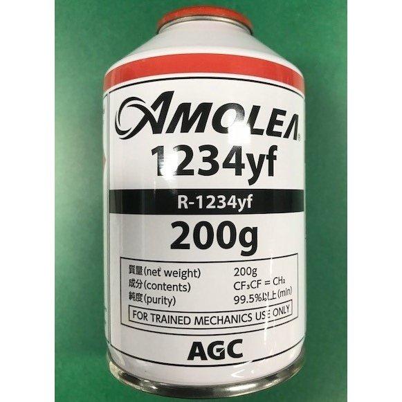 AGC カーエアコン用 R-1234yf（HFO-1234yf）冷媒ガス200g ×10缶セット