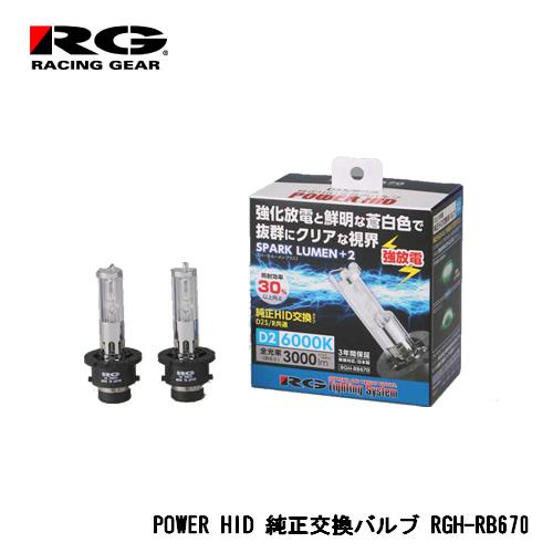 RG(レーシングギア) 純正交換HIDバルブ スパークルーメンプラス2 D2S