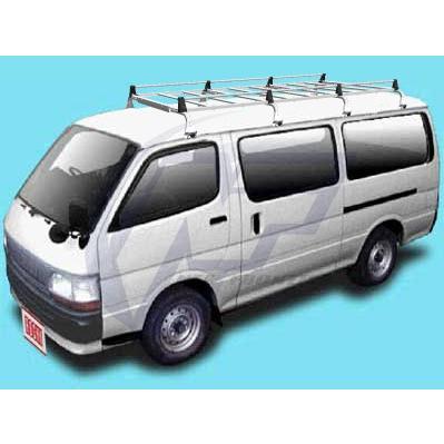 ロッキープラス キャリア ８本脚 * トヨタ ハイエース/レジアスエースバン 標準ルーフ/ロングボディ 100系 平成1年8月〜16年8月 【SE-540】
