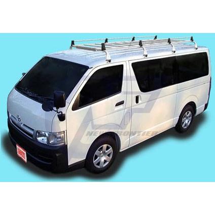 ロッキープラス キャリア ８本脚 * トヨタ ハイエース/レジアスエースバン 標準ルーフ/ロングボディ 200系 平成16年8月〜 【SE-540】