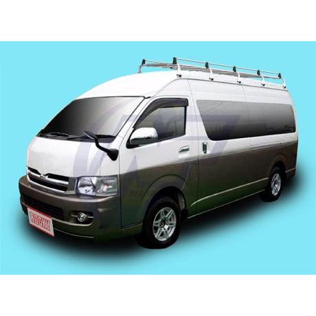 ロッキープラス キャリア 10本脚 * トヨタ ハイエースワゴン ハイルーフスーパーロングボディー （ワイド幅1880mm） 220系 平成17年1月〜 【SE-570M】