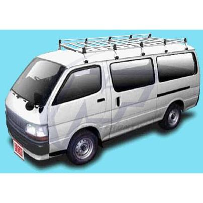 ロッキープラス キャリア 10本脚 * トヨタ ハイエース/レジアスエースバン 標準ルーフ/ロングボディ 100系 平成1年8月〜16年8月 【SE-580】