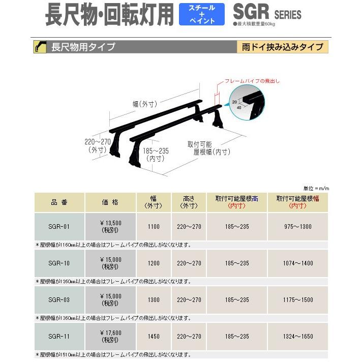 ROCKY+ キャリア * ダイハツ デルタトラック 標準Ｗキャブハイルーフ BU・XZU系 平成11年5月〜15年5月 【SGR-11】