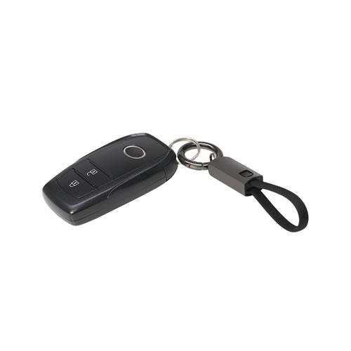 槌屋ヤックカラビナリング付キーホルダー型USBケーブル TOOLストラップ