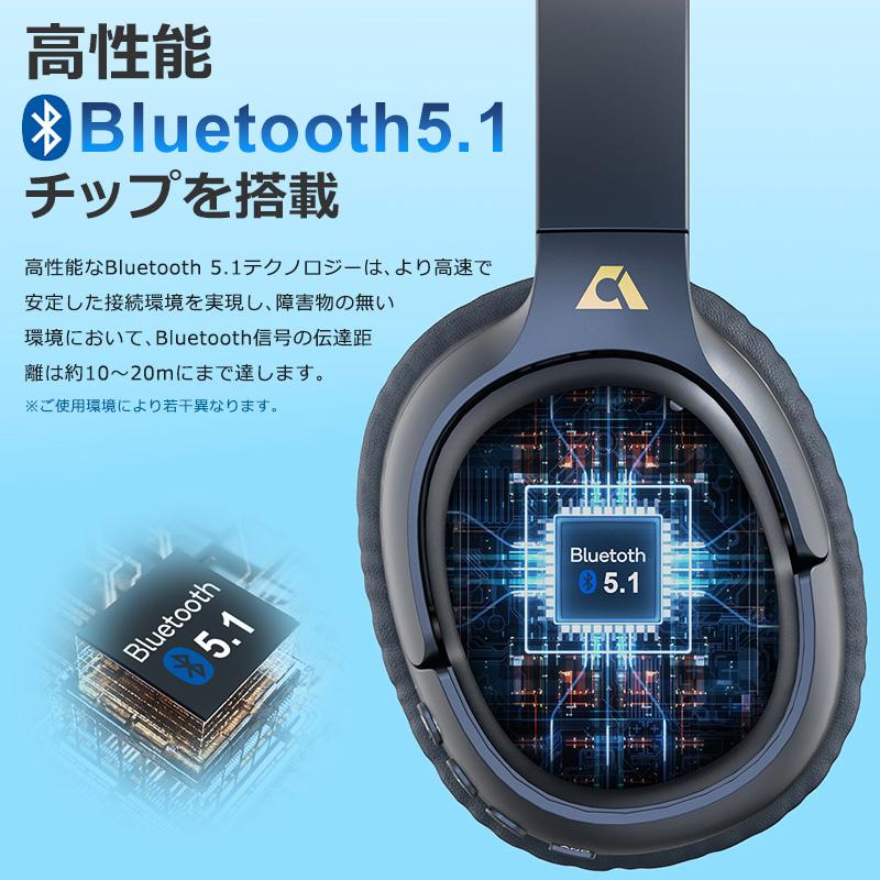 Bluetooth ワイヤレス ヘッドホン LDAC ノイズキャンセリング ANC マイク付 ゲーム ゲーミング 無線 マルチポイント 有線 密閉型 USB充電 |  | 03