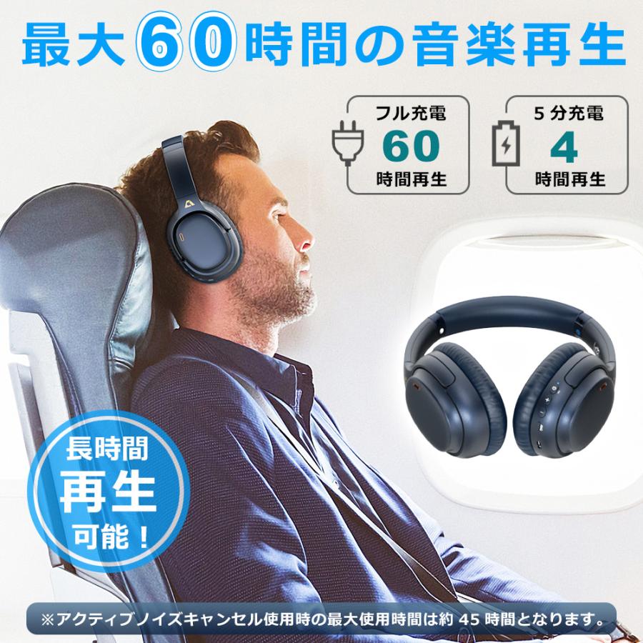 Bluetooth ワイヤレス ヘッドホン LDAC ノイズキャンセリング ANC