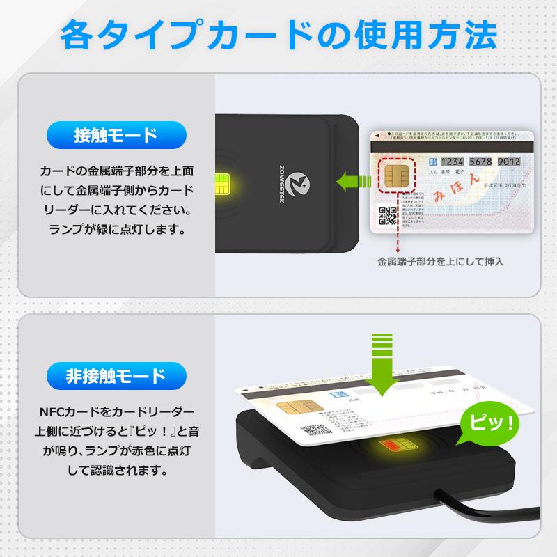 ICカードリーダー マイナンバー対応 確定申告 e-Tax対応 接触型 非接触 