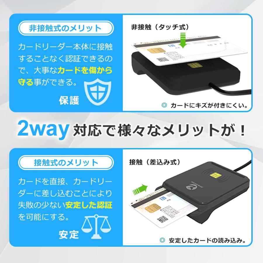 ICカードリーダー マイナンバー対応 確定申告 e-Tax対応 接触型 非接触 