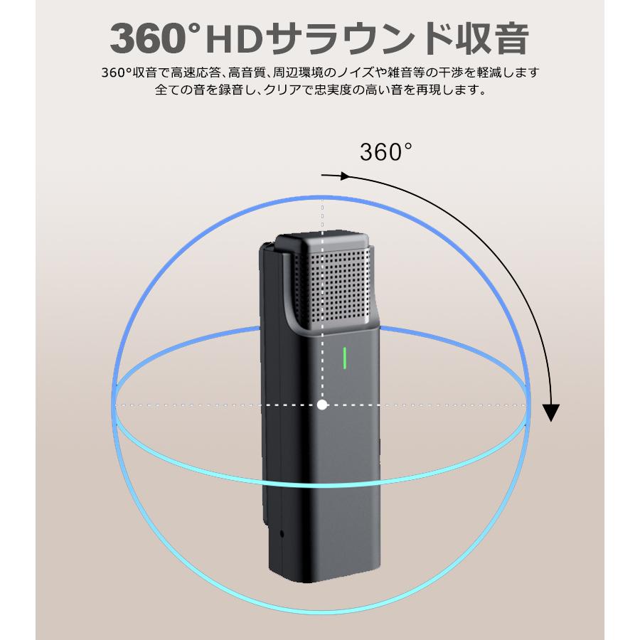 ワイヤレスマイク ピンマイク 4個セット 充電ケース ラべ
