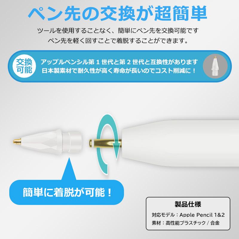 Apple Pencil 第2世代 金属 ペン先 チップ アップルペンシル Apple Pencil 第2世代 金属 ペン先 チップ アップルペンシル