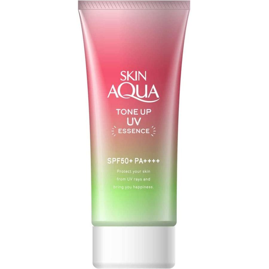 ローズ化粧品 アクアUVカバークリームピンク SPF26 PA＋＋＋日焼け止め スキンアクア (SKIN AQUA) トーンアップUVエッセンス ハピネスオーラ
