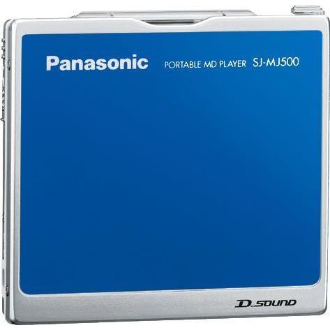 パナソニック ポータブルMDプレーヤー ブルー SJ-MJ500-A ポータブルMDプレーヤー