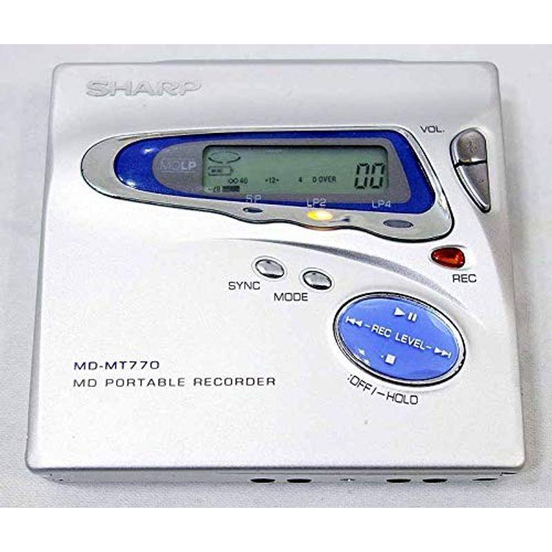 優れた品質 小型mdプレイヤー 再生 録音 ポータブルmdレコーダー シルバー Md Mt770 S シャープ Sharp 送料無料 ポータブルオーディオ Www Sadlervenueoxford Co Uk