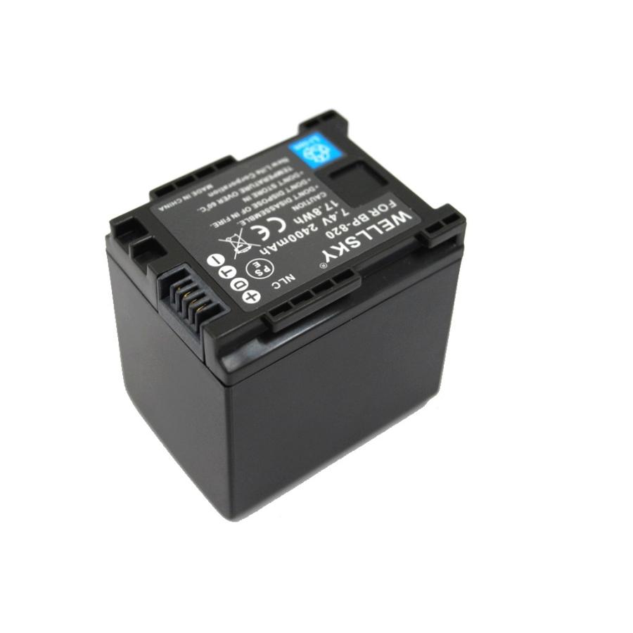 iVIS BP-820 互換バッテリー [ 純正充電器で充電可能 残量表示可能