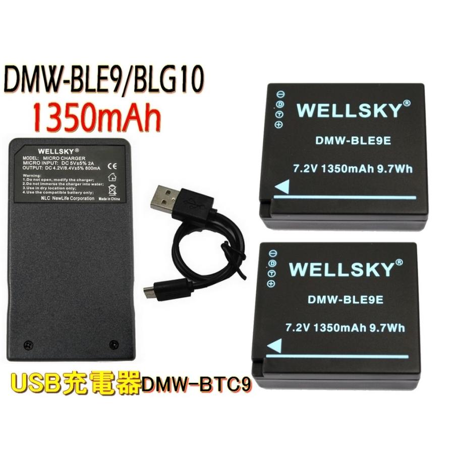 DMW-BLG10 DMW-BLE9 互換バッテリー 2個 超軽量 USB セールSALE％OFF Type C DMW-BTC12 バッテリーチャージャー 1個 急速 パナソニック 人気ブランドの新作 DMW-BTC9 Panasonic