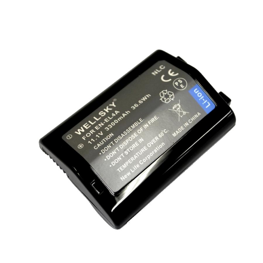 EN-EL4 EN-EL4a 互換バッテリー [ 純正充電器で充電可能 残量表示可能