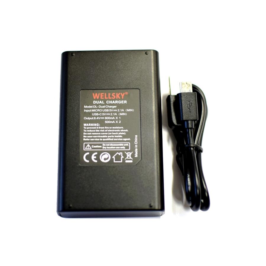 FinePix NP-W126 NP-W126S 互換バッテリー 2個 + デュアル USB