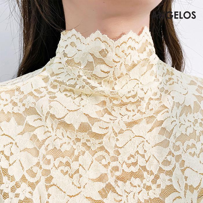 Dark Angel（ダークエンジェル） 花柄ストレッチ長袖Tシャツ トップス