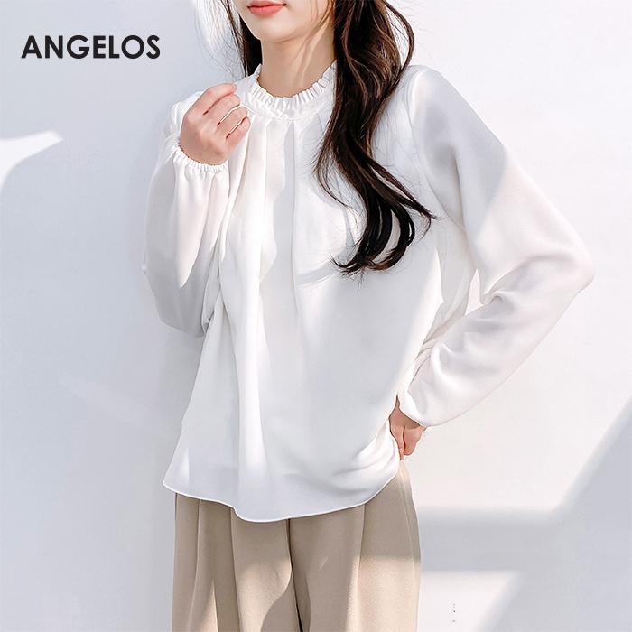 ココディールフリル付きホワイト長袖ブラウス　新品未使用！！ COCODEAL フリルカフスシャツ ブラウス 白 ホワイト ココディール