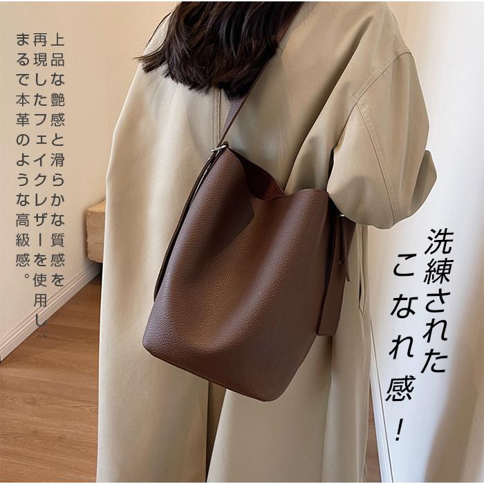 Dark Angel（ダークエンジェル） 本革風バケツ型トートバッグ