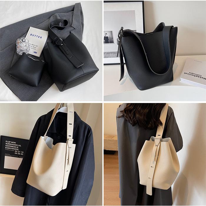 Dark Angel（ダークエンジェル） 本革風バケツ型トートバッグ